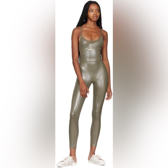 adidas x IVY PARK Green‎ Low Back Jumpsuit Size S - Picture 4 of 13